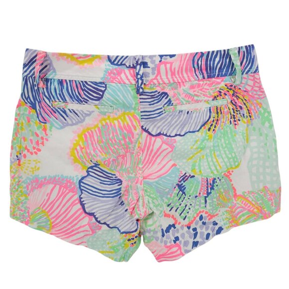 LILLY PULITZER The Callahan Shorts Colorful 100% Cotton Size 8 - Picture 2 of 5